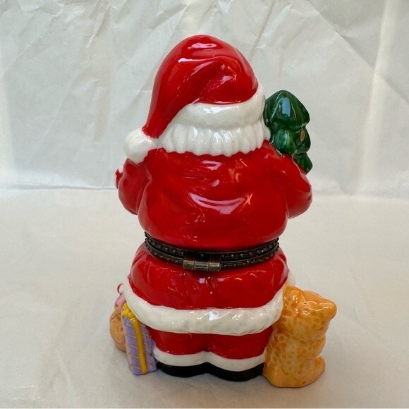 Santa Xmas Trinket Box - Picture 4 of 11